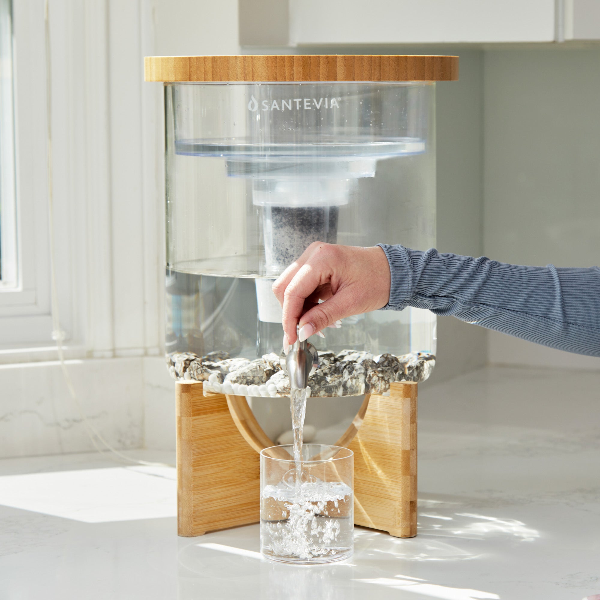 Sistema de agua de vidrio