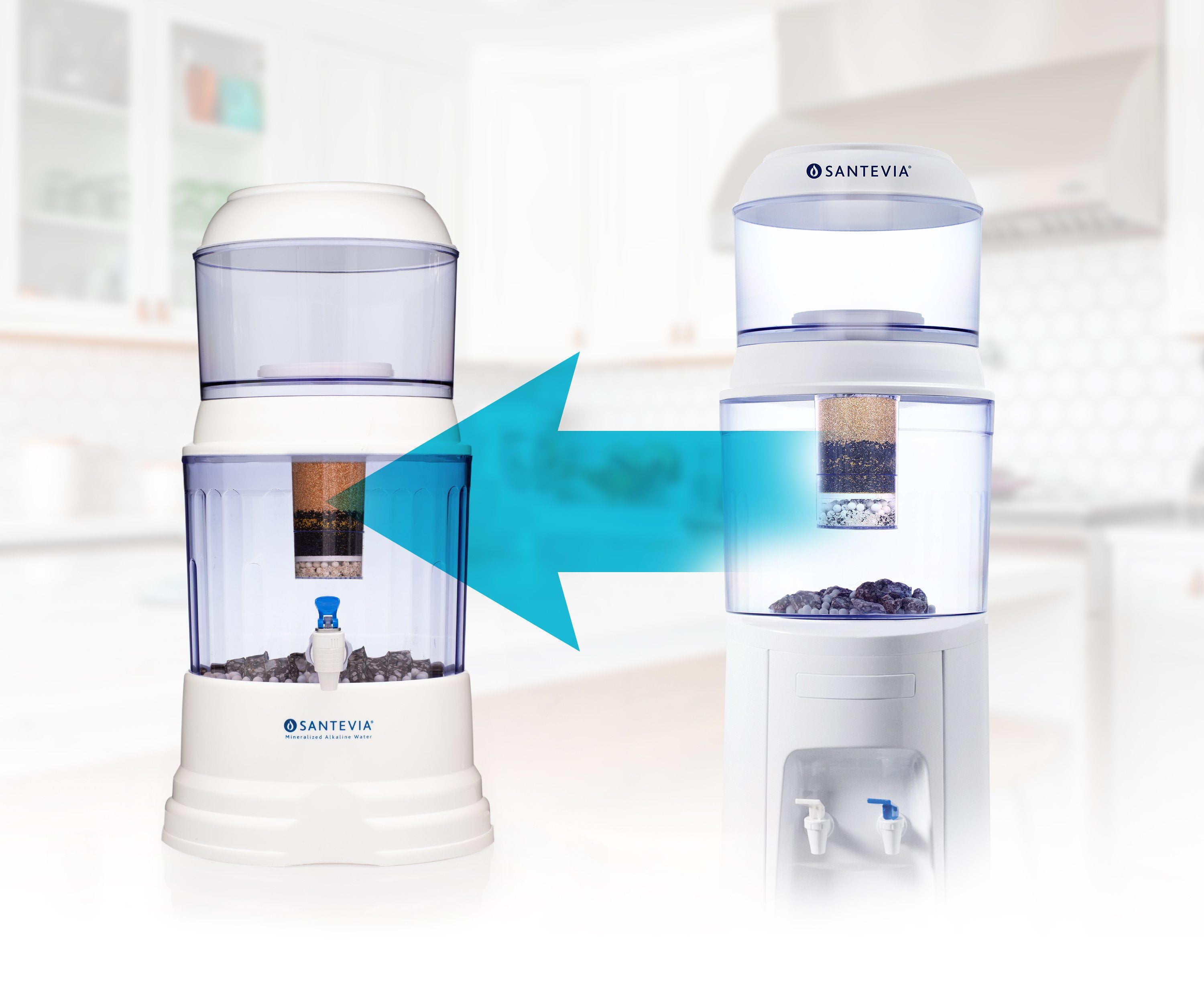 Santevia mineralized online gravity water system