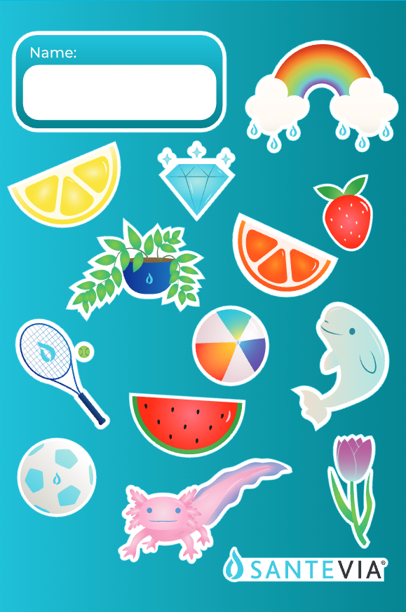Sticker Sheet - Kids Bottle