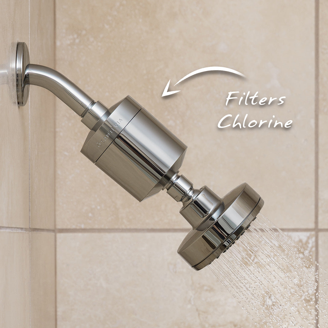 Santevia Shower Filter filters chlorine