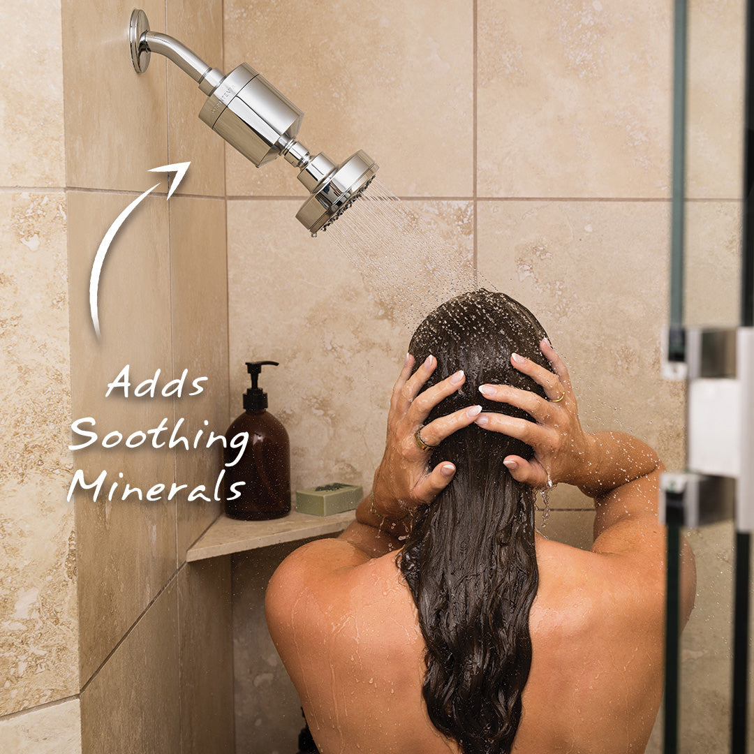 Santevia Shower Filter adds soothing minerals