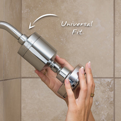 Santevia Shower Filter has a universal fit