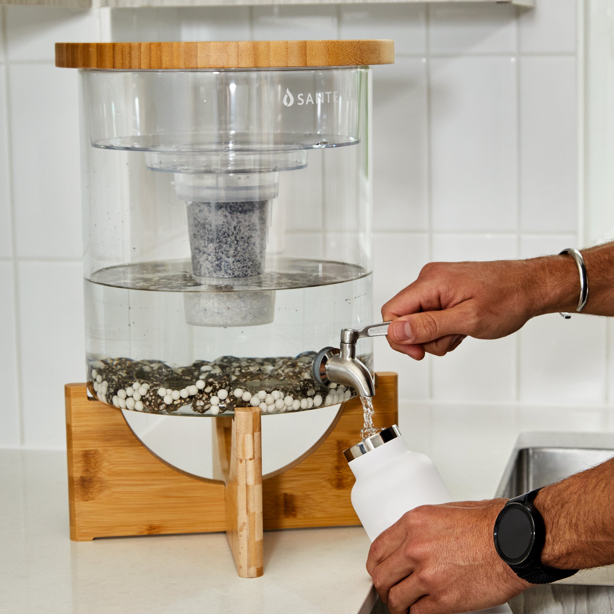 Sistema de agua de vidrio