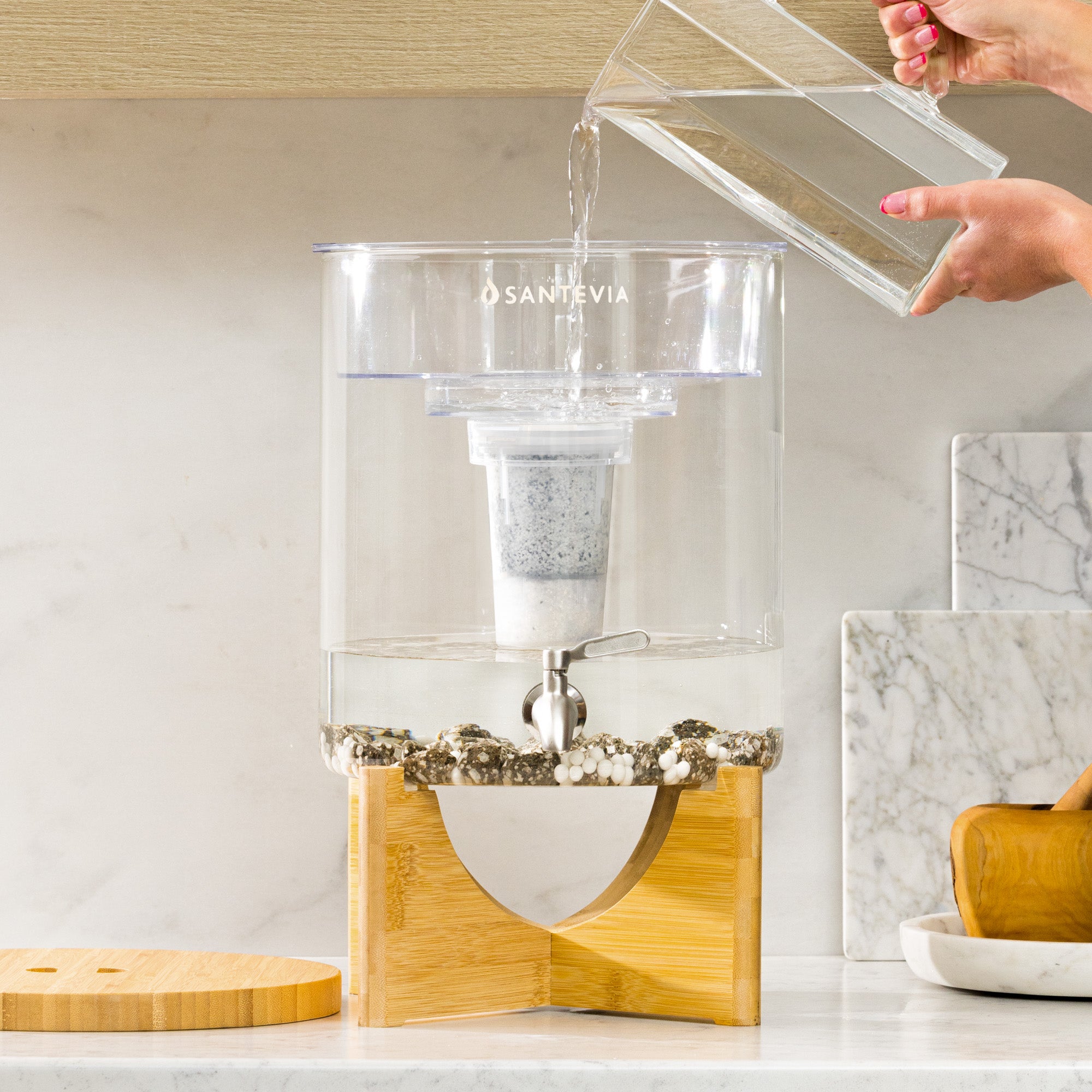 Sistema de agua de vidrio