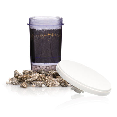 Gravity Water System combo pack a includes 1 5-Stage Filter, 1 Ceramic Pre-filter, and Mineral Stones