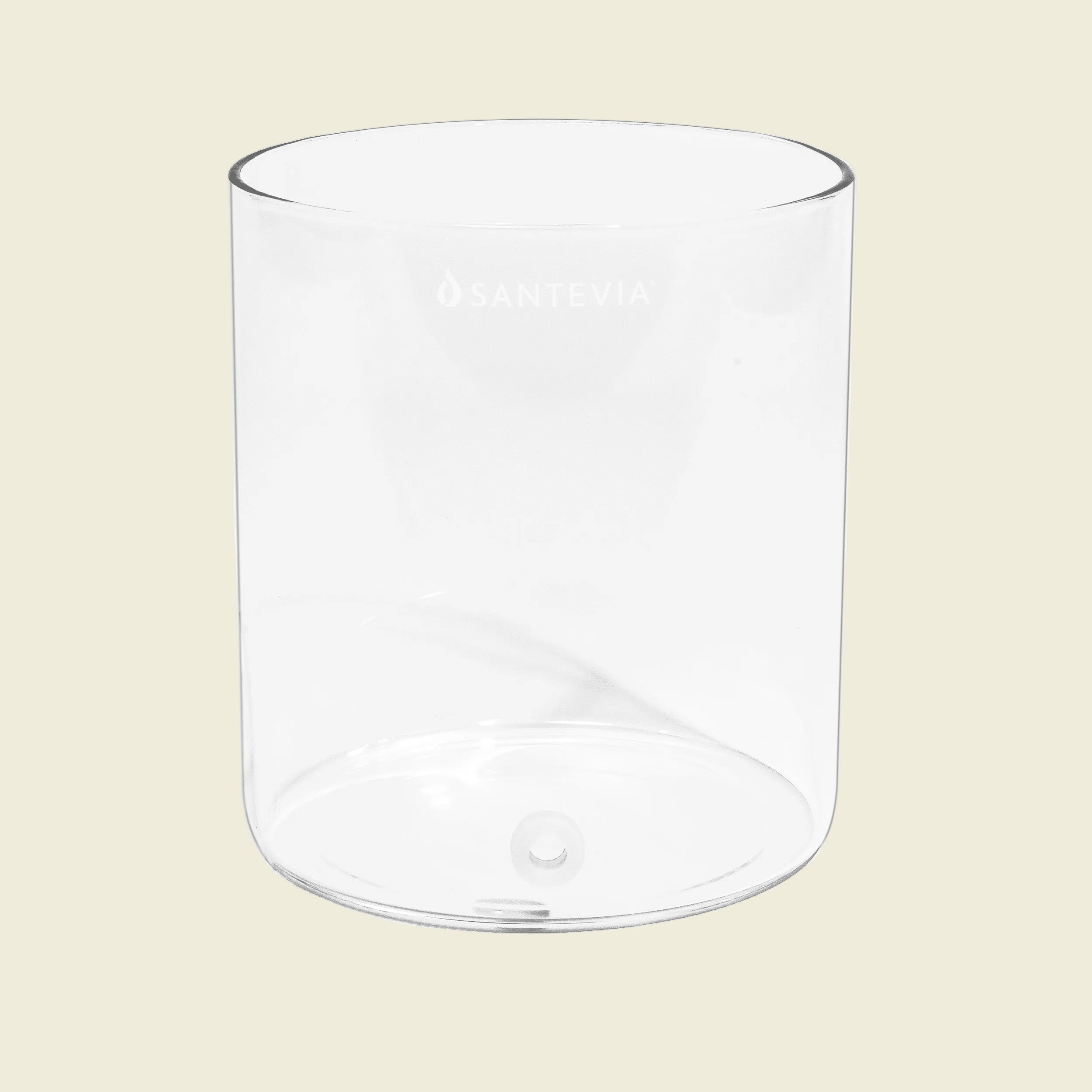 Closeup of the Glass Reservoir for the Santevia Glass Water System