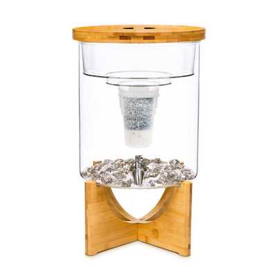 Santevia Glass Water System with a MINA Fluoride Filter