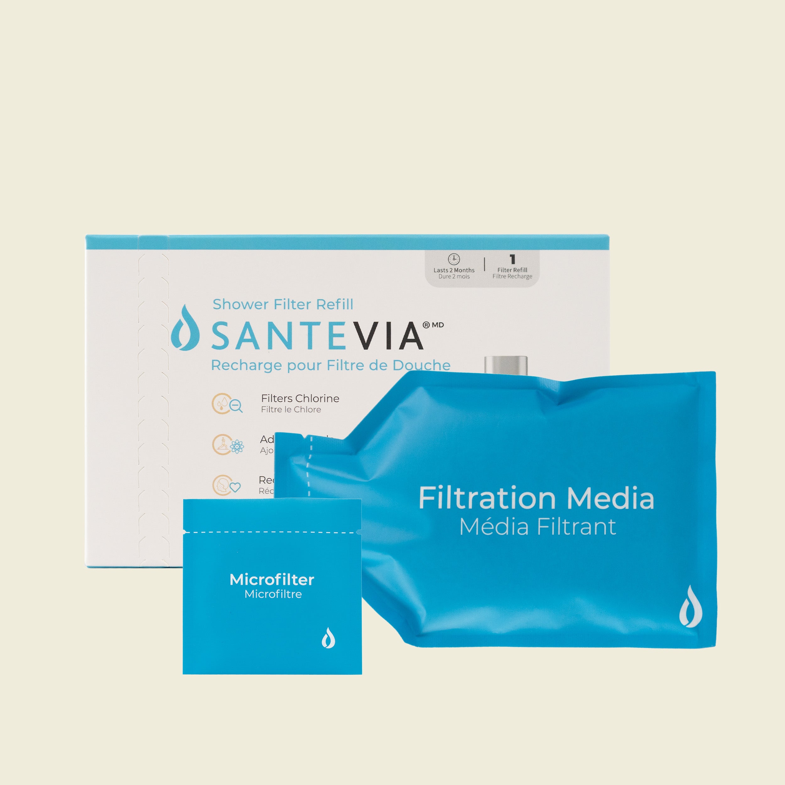 Cartucho de repuesto para filtro de ducha 