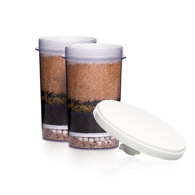 Gravity Water System Fluoride Filter combo pack b includes 2 Fluoride Filters and 1 Ceramic Pre-filter
