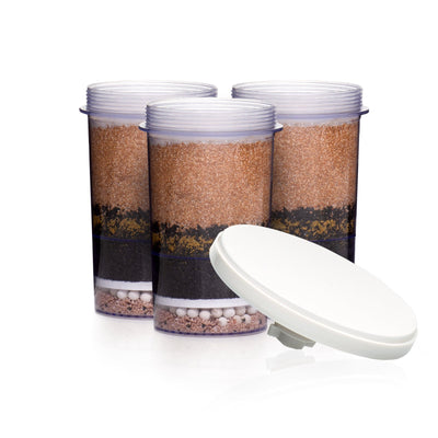 Gravity Water System Fluoride Filter combo pack C includes 3 Fluoride Filters and 1 Ceramic Pre-filter