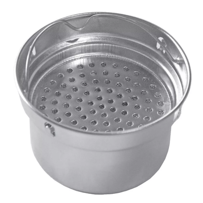 Stainless steel sealed basket filled with minerals